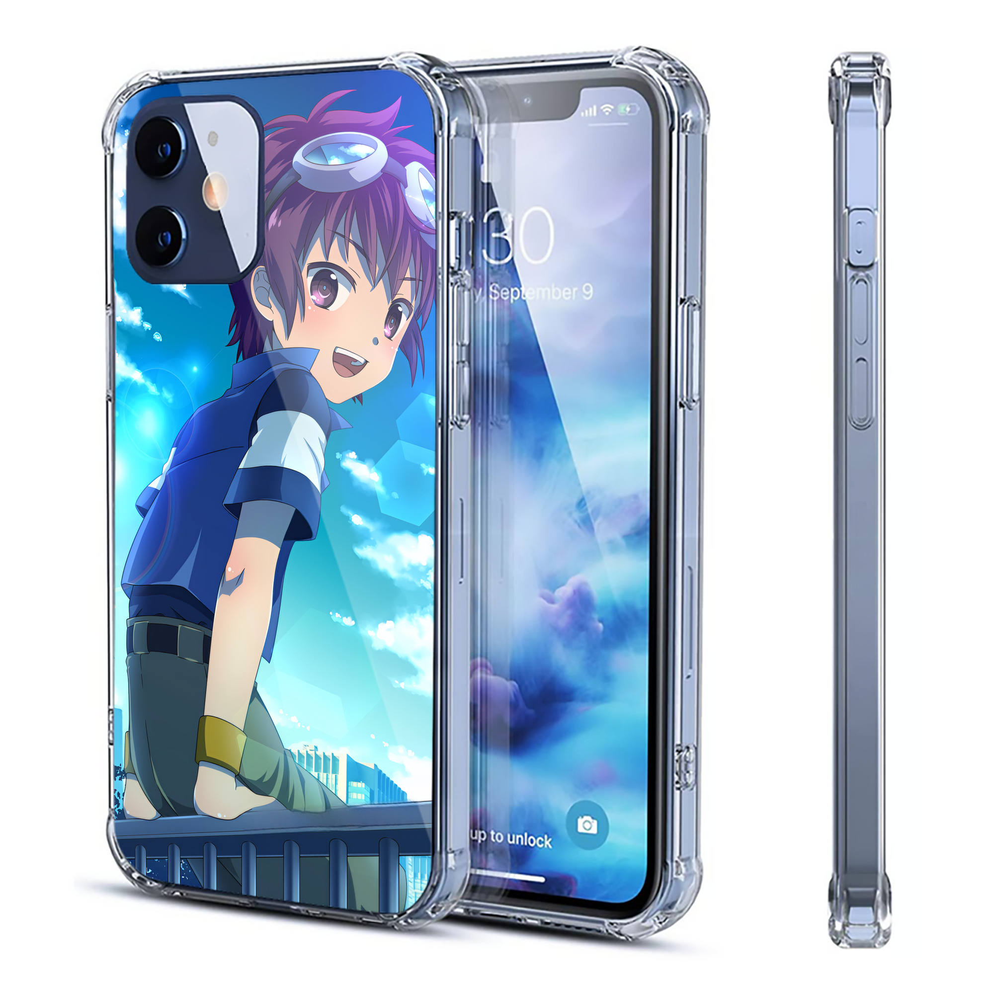 （画像用） Digimon デジタルモンスター/デジモン 【iPhone 12シリーズ対応】透明スマホケース（クリアソフトケース）